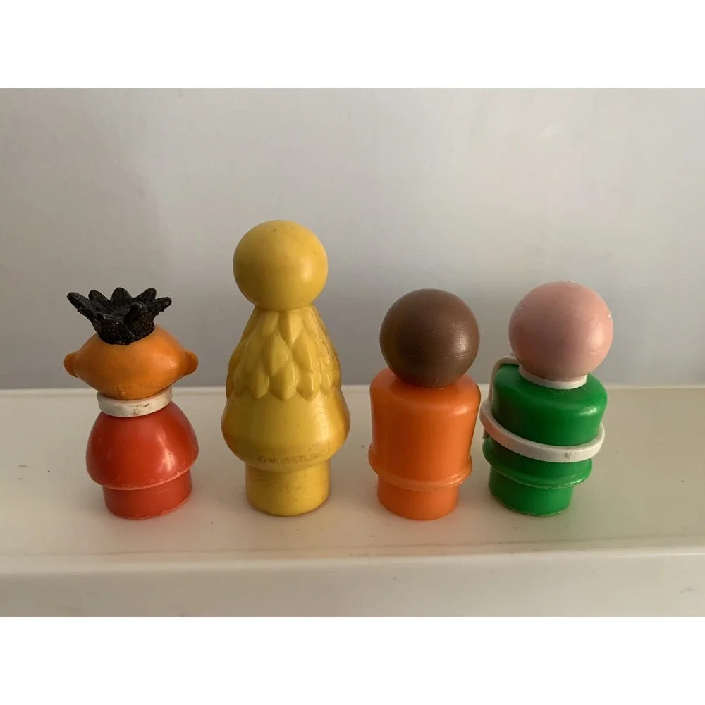 VTG Fisher Price Sesame Street Little People Gordon Ernie Big Bird Mr Hooper